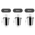 Дозираща чаша за смляно кафе с гумен захват – Ø51 / Ø53 / Ø58 мм
